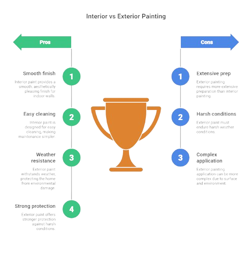 Key Differences Between Interior and Exterior Painting